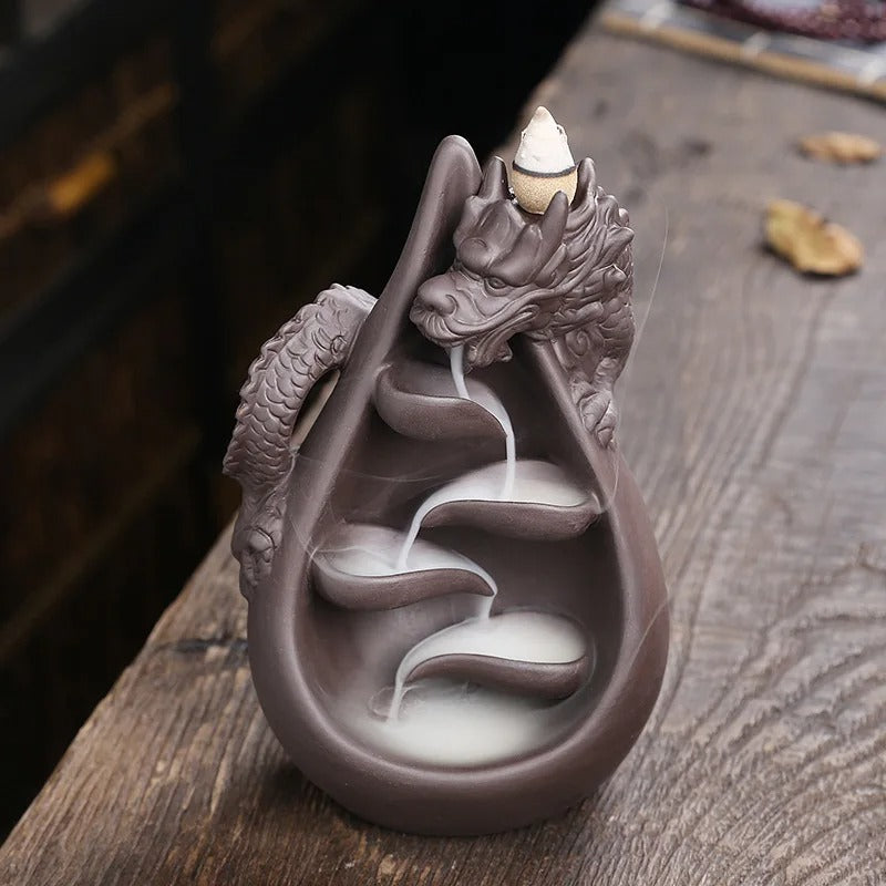 Dragon Waterfall Backflow Incense Burner Zen