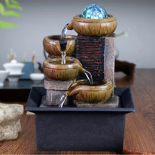 Tabletop Waterfall Soothing Relaxation Zen Meditation