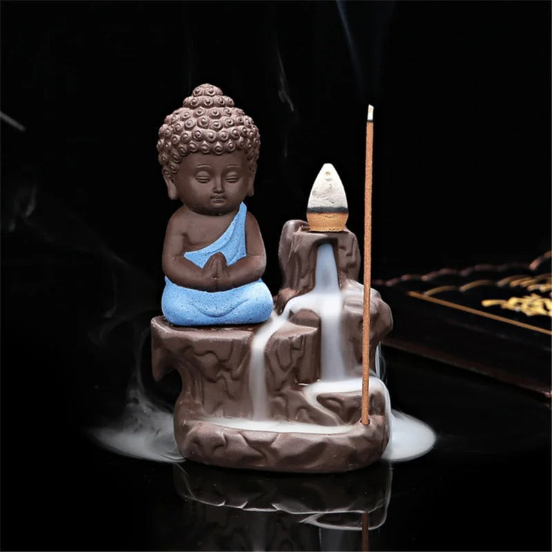 Small Buddha Incense Holder Backflow Incense Burner