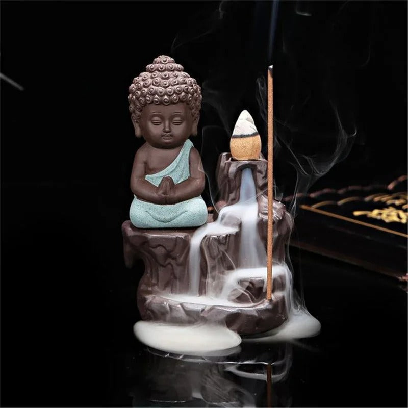 Small Buddha Incense Holder Backflow Incense Burner