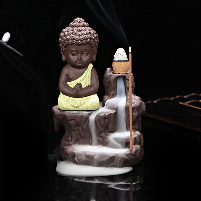 Small Buddha Incense Holder Backflow Incense Burner