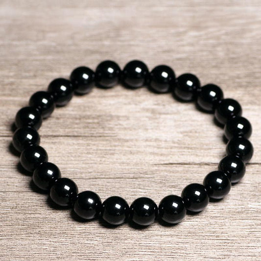 Natural Black Onyx bracelet 1pcs