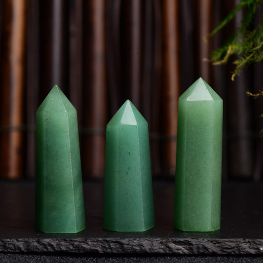 Green Aventurine Column Hexagonal prism 1pcs