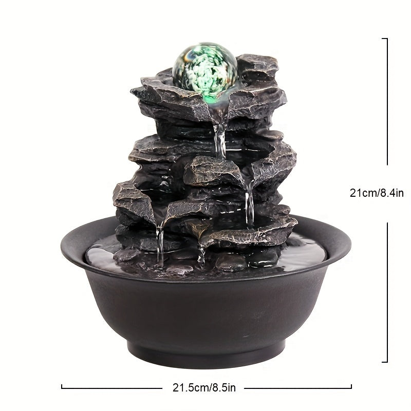 Zen LED Indoor Waterfall Fountain