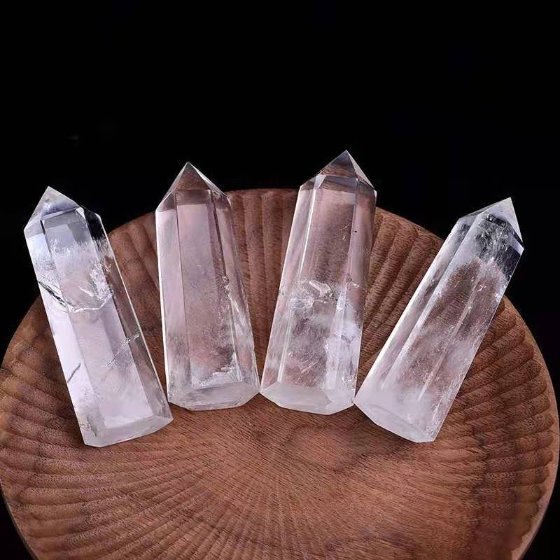 Opal stone Column Hexagonal prism 1pcs