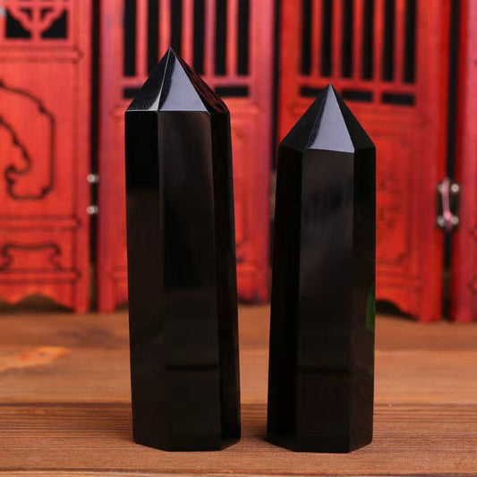 Obsidian Column Hexagonal prism 1pcs