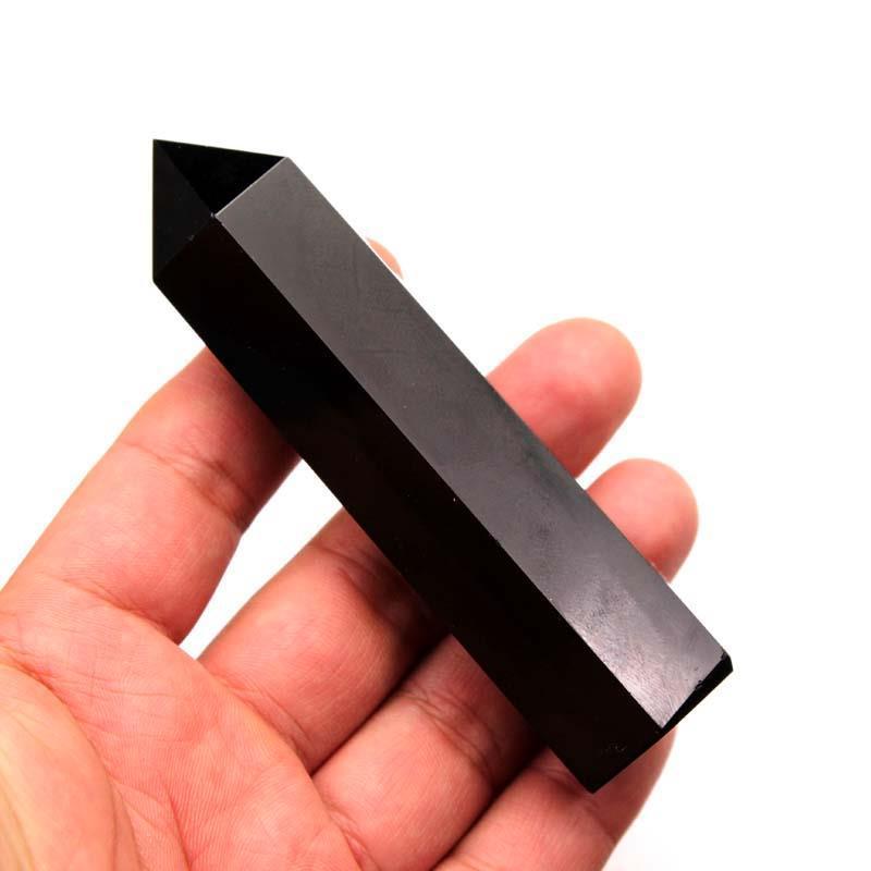 Obsidian Column Hexagonal prism 1pcs