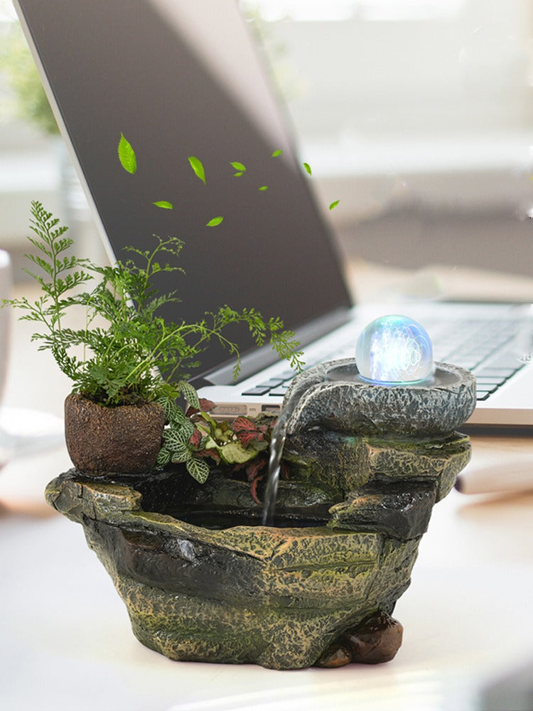 Indoor Resin Rockery fengshui fountain