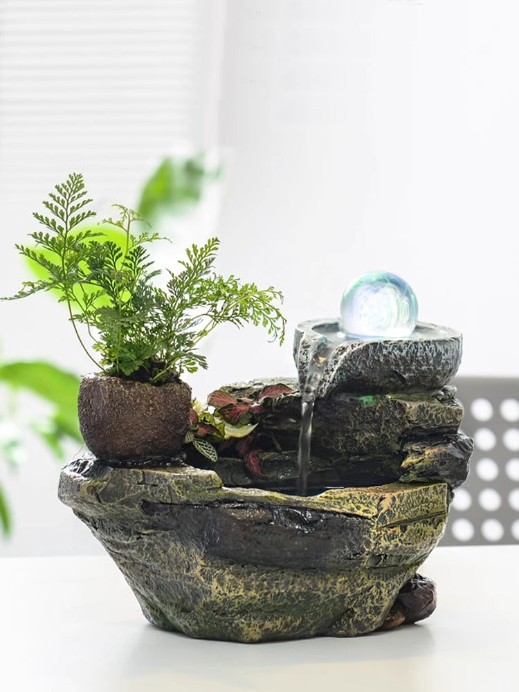 Indoor Resin Rockery fengshui fountain