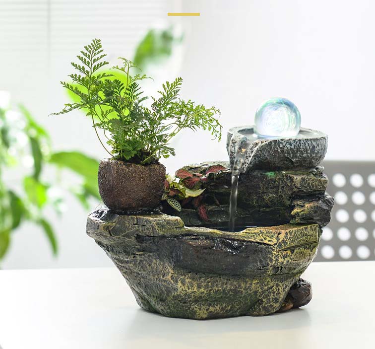 Indoor Resin Rockery fengshui fountain