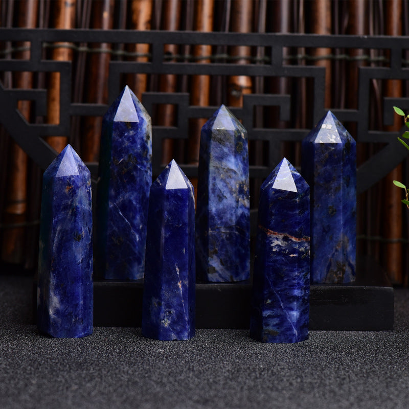 Sodalite Column Hexagonal prism 1pcs