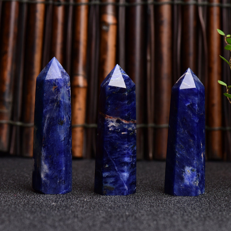 Sodalite Column Hexagonal prism 1pcs