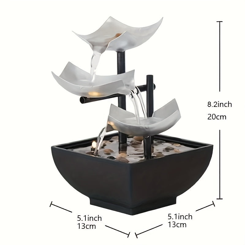 USB Powered Relaxation Indoor Tabletop Fountain Feature Fountain