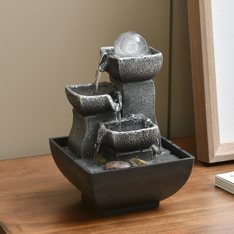 Indoor Resin Fengshui Fountain Desktop