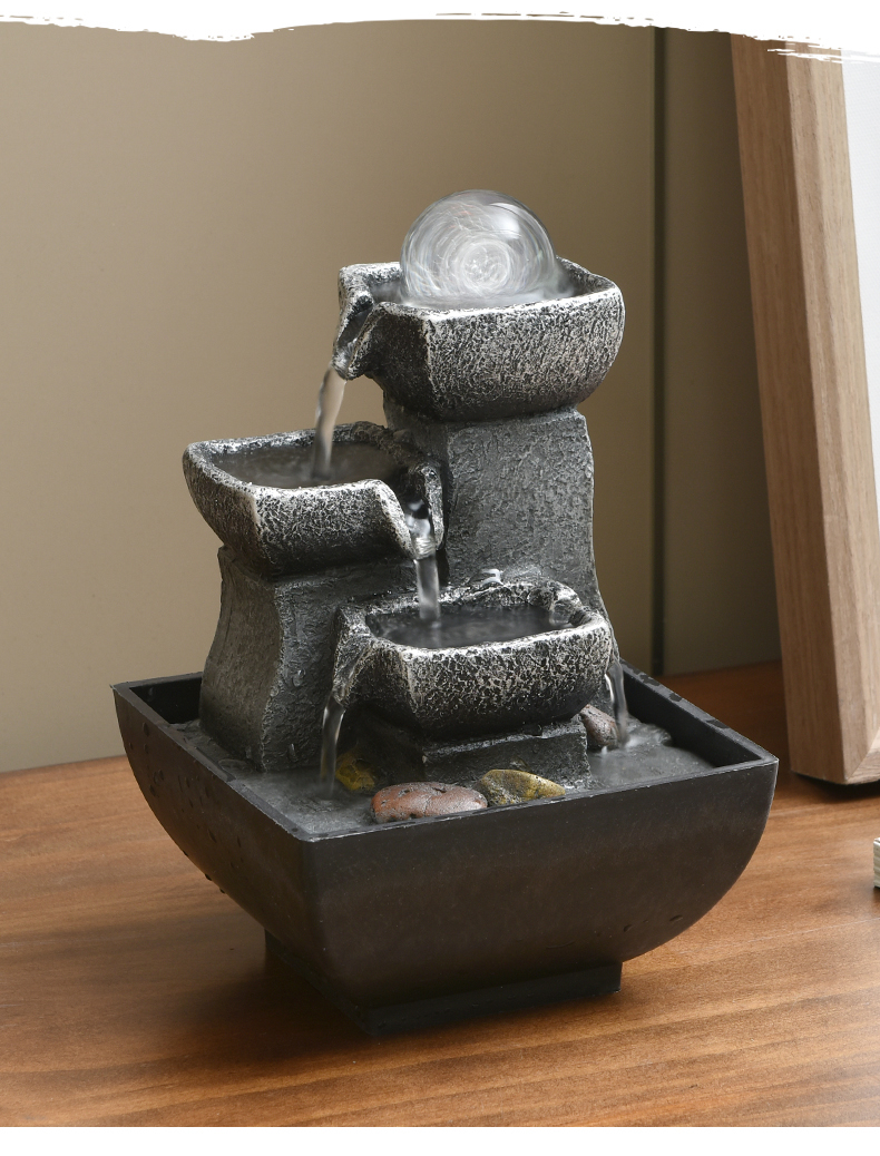 Indoor Resin Fengshui Fountain Desktop