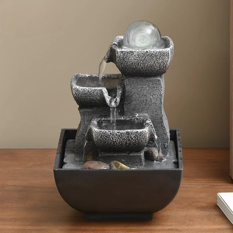 Indoor Resin Fengshui Fountain Desktop