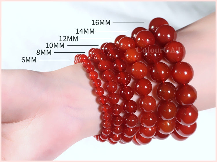 Red agate beads bracelet 1pcs