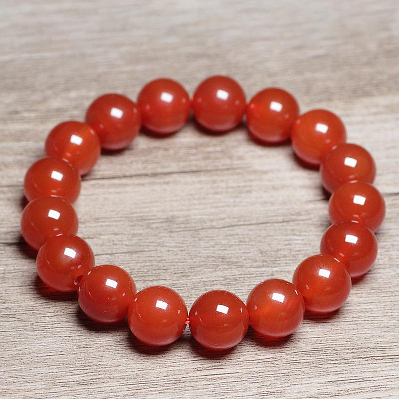 Red agate beads bracelet 1pcs