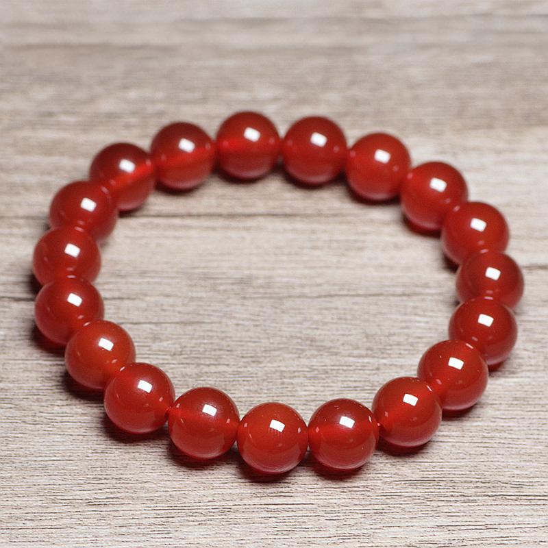 Red agate beads bracelet 1pcs